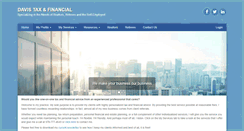 Desktop Screenshot of davistaxandfinancial.com